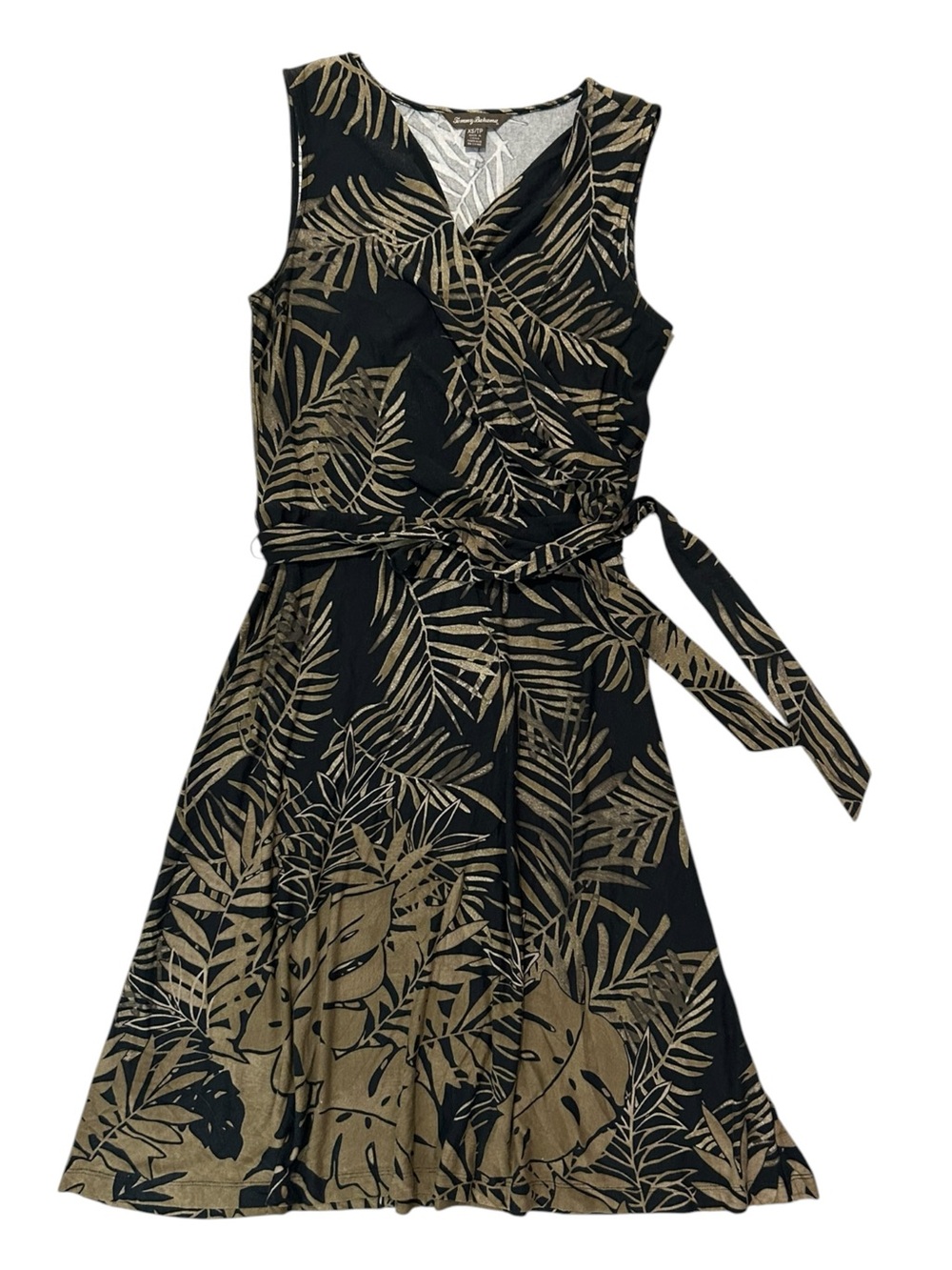 Tommy Bahama Palm Print Midi Wrap Dress XS
